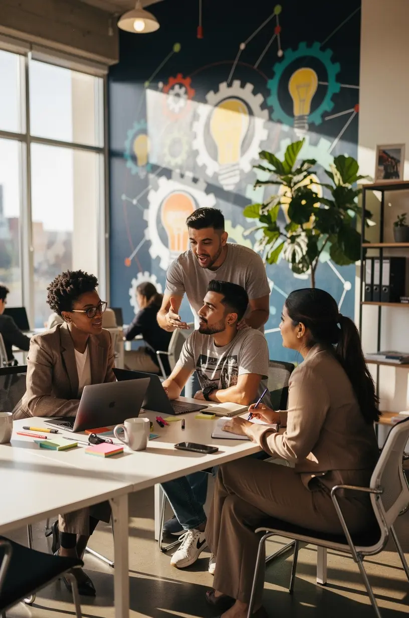 Modern office environment